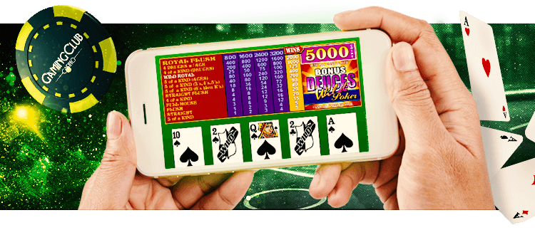 Online Video Poker Get 350 Bonus At Gaming Club Online Casino