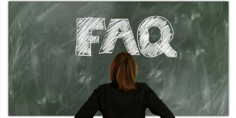 FAQ written on a blackboard; JackpotCity Casino Blog FAQ written on a blackboard; JackpotCity Casino Blog