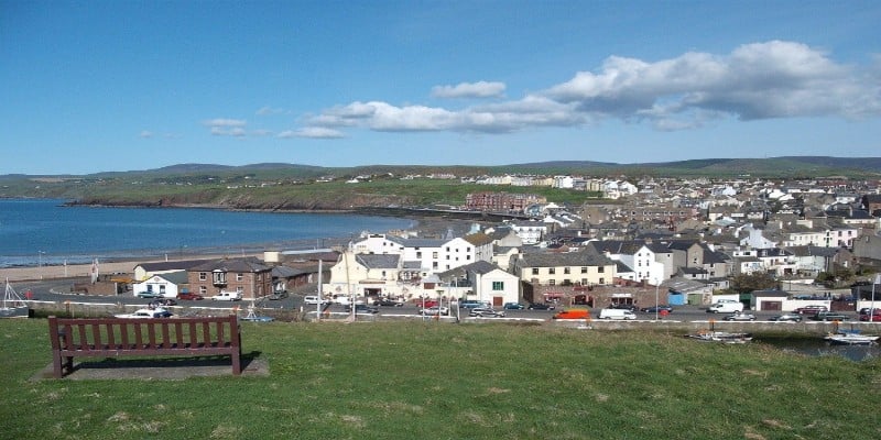A view of a town in the Isle of Man A view of a town in the Isle of Man