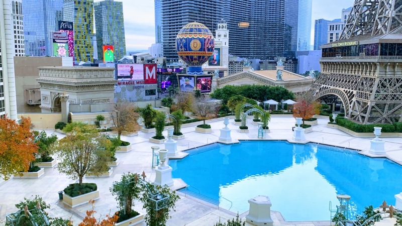 Los hoteles de Las Vegas se encuentran vacíos.