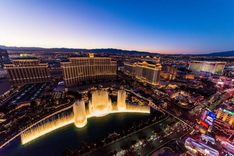 Las Vegas on parhaimmillaan uljas näky.