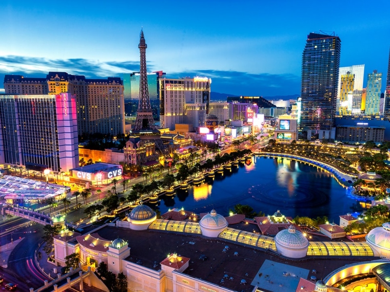 Las Vegas om natten