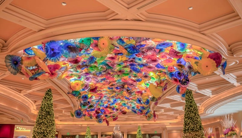 Glasskulpturen im Bellagio-Casino