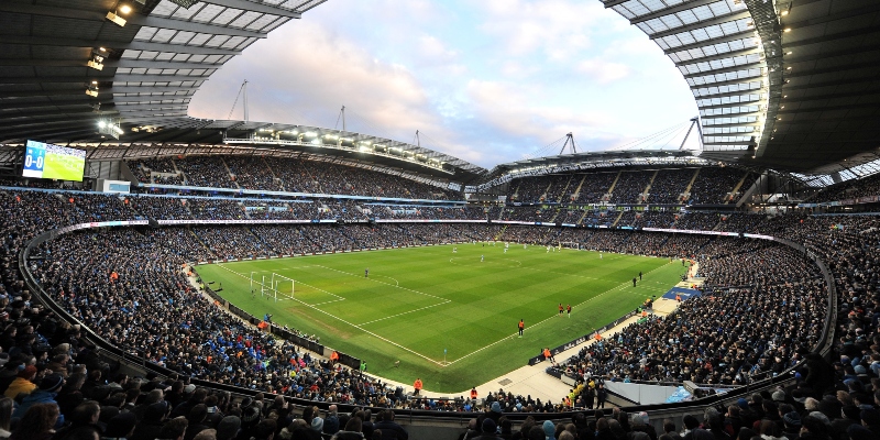 Atihad Stadium, home of defending champs Manchester City