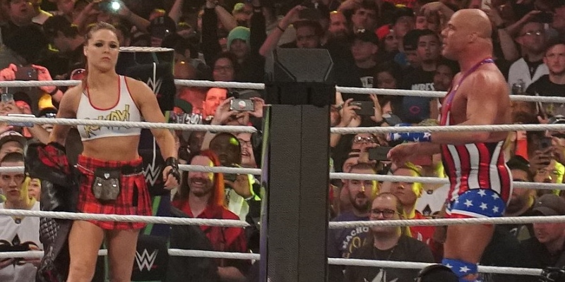 Ronda Rousey et Kurt Angle à WrestleMania 34 !