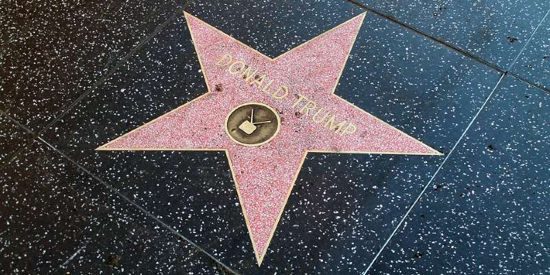 Donald Trump star on Hollywood walk of fame Donald Trump star on Hollywood walk of fame